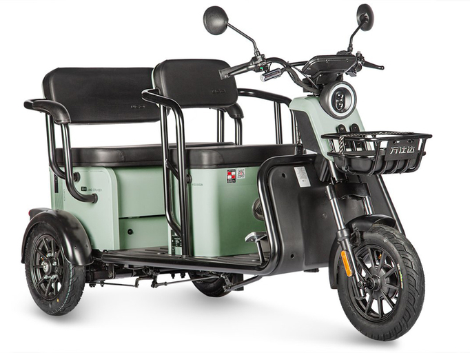 Электротрицикл Wanshida LC300 60V 1000Вт (зеленый)